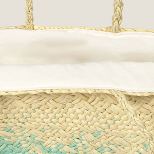 Bolso de playa papel Lilita color azul aqua Papel