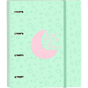 Carpeta 4 anillas 35mm c/recambio blackfit8 "moon"