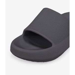 Sandalias con plataforma grises de goma