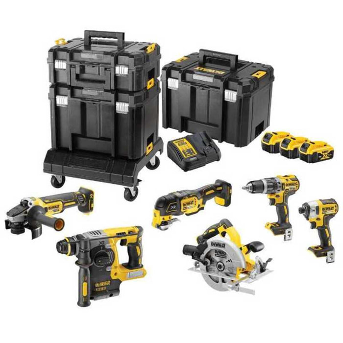 Kit 6 outils xr 18V 5ah li-ion - DEWALT - DCK685P3T-QW