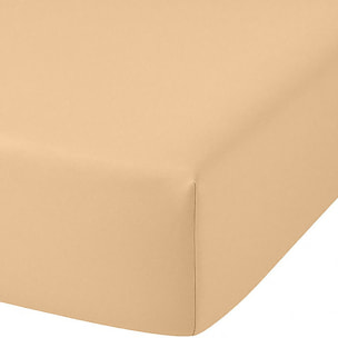 Drap Housse - Bonnet:30cm 100%coton Bio 57 Fils Pêche Uni