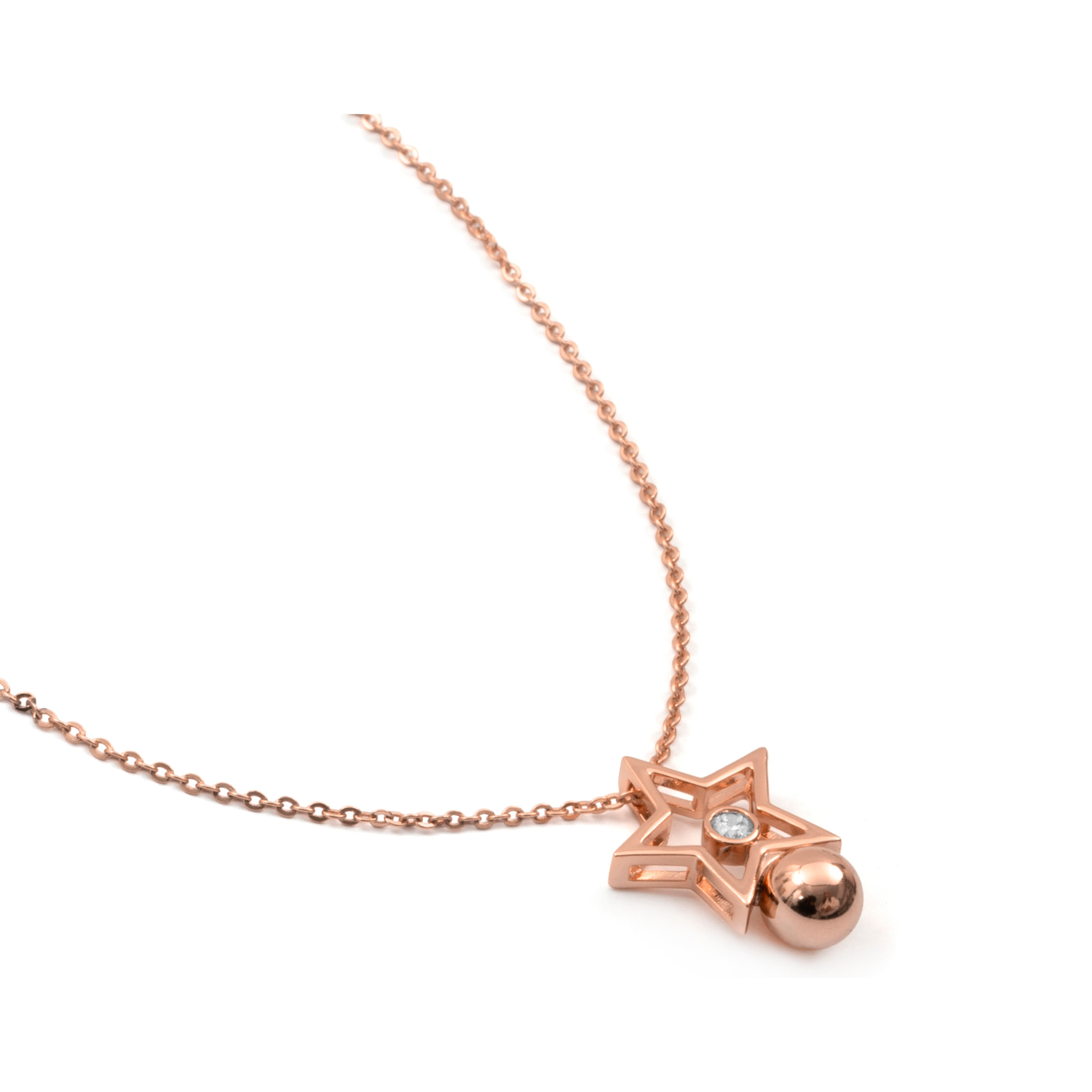 Collar Losath acabado oro rosa 18k