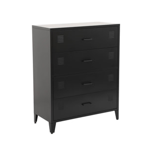 Commode industrielle acier 4 tiroirs SOHO