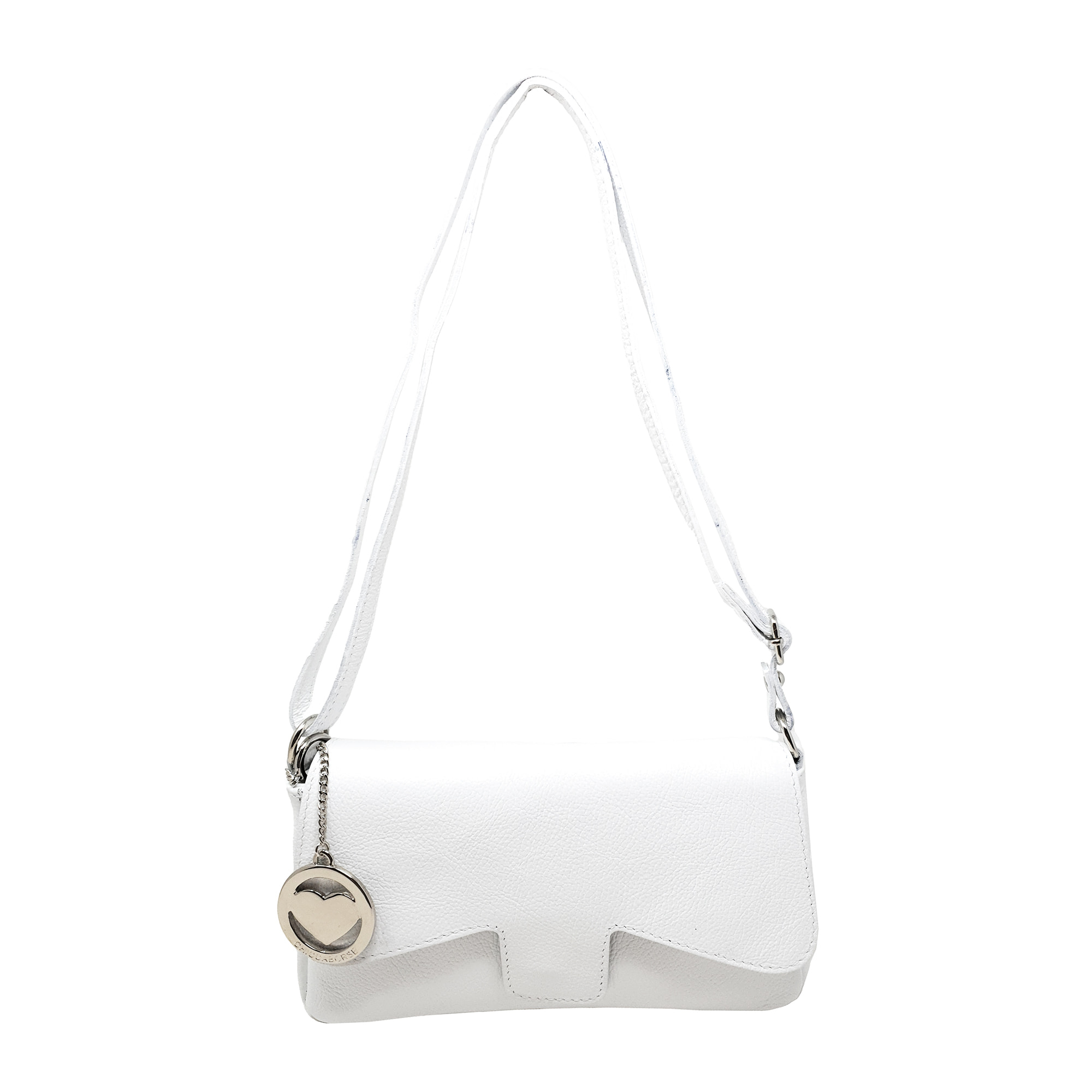 Chicca Borse Tracollina Donna in Pelle Bianco