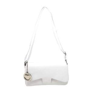 Chicca Borse Tracollina Donna in Pelle Bianco