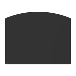 LE MARQUIER - Plaque De Sol Demi-Ronde Noire L100 H80