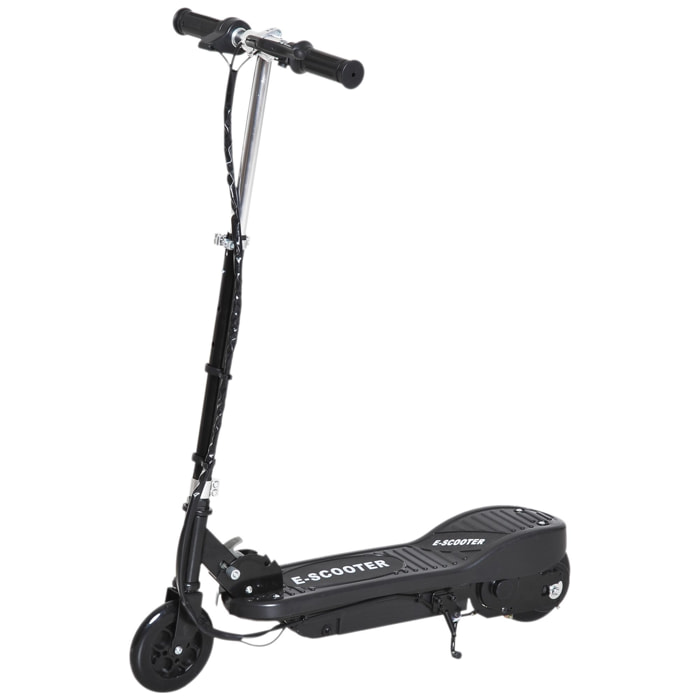 Trottinette électrique pliable enfant 7-14 ans - hauteur réglable - 120W 24V max. 12 Km/h - métal PP noir