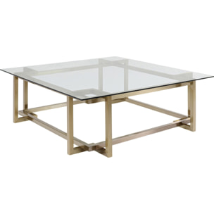 Table basse Clara 120x120cm dorée Kare Design