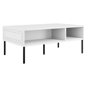Lavaggi - table basse - 2 niches - 110 cm - Blanc