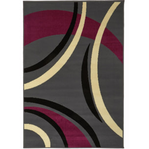 Tapis salon et chambre tissé motif rond SAILIN