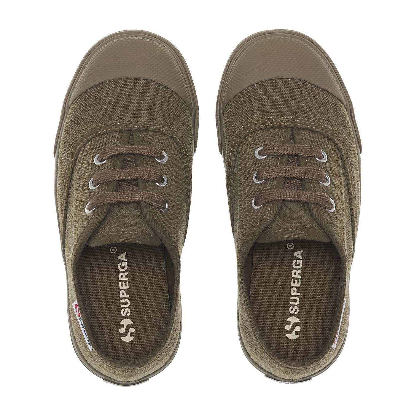 Superga - Sneakers Bambino/a Verde - 2118 KIDS COTTON STONE WASH