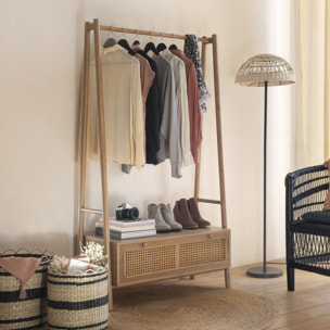 Set de 2 paniers "Jada" en jonc de mer & métal D29,5/35cm