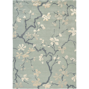 Tapis salon et chambre fait à la main en laine motif floral XEIL