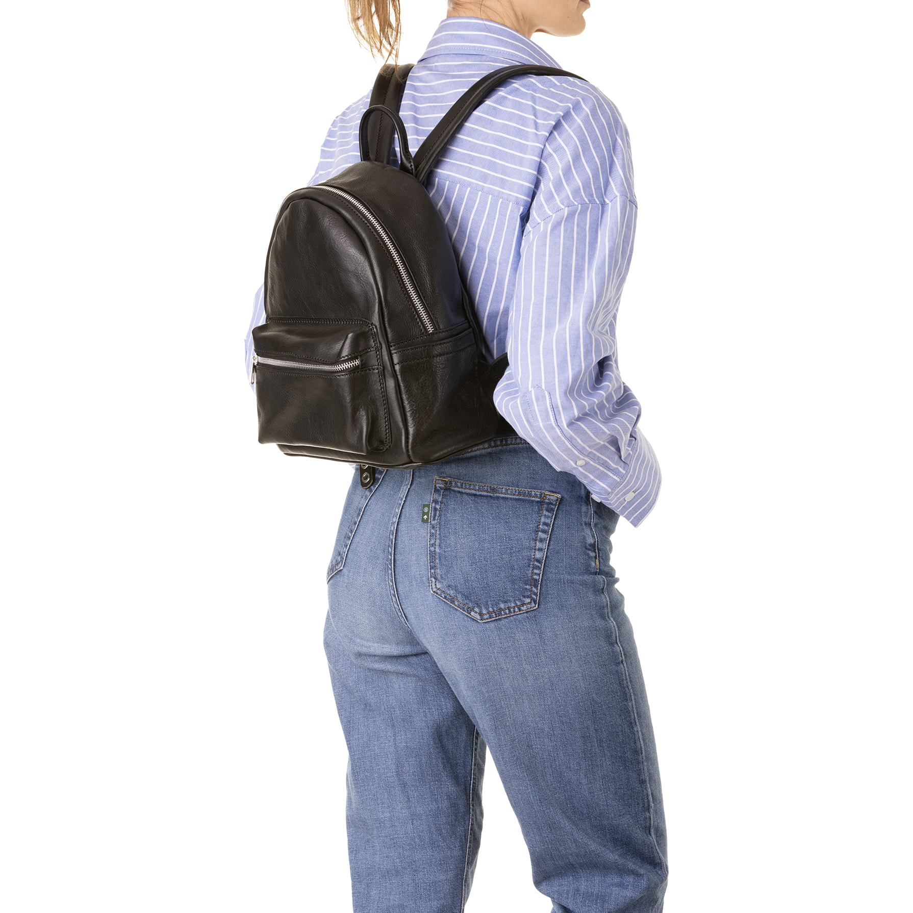 Zaino  unisex In Vera pelle Made in Italy 23x29x13 cm