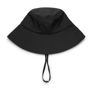 Cappelli Superga Uomo Donna Nero Bucket Hat Raggiera Logo