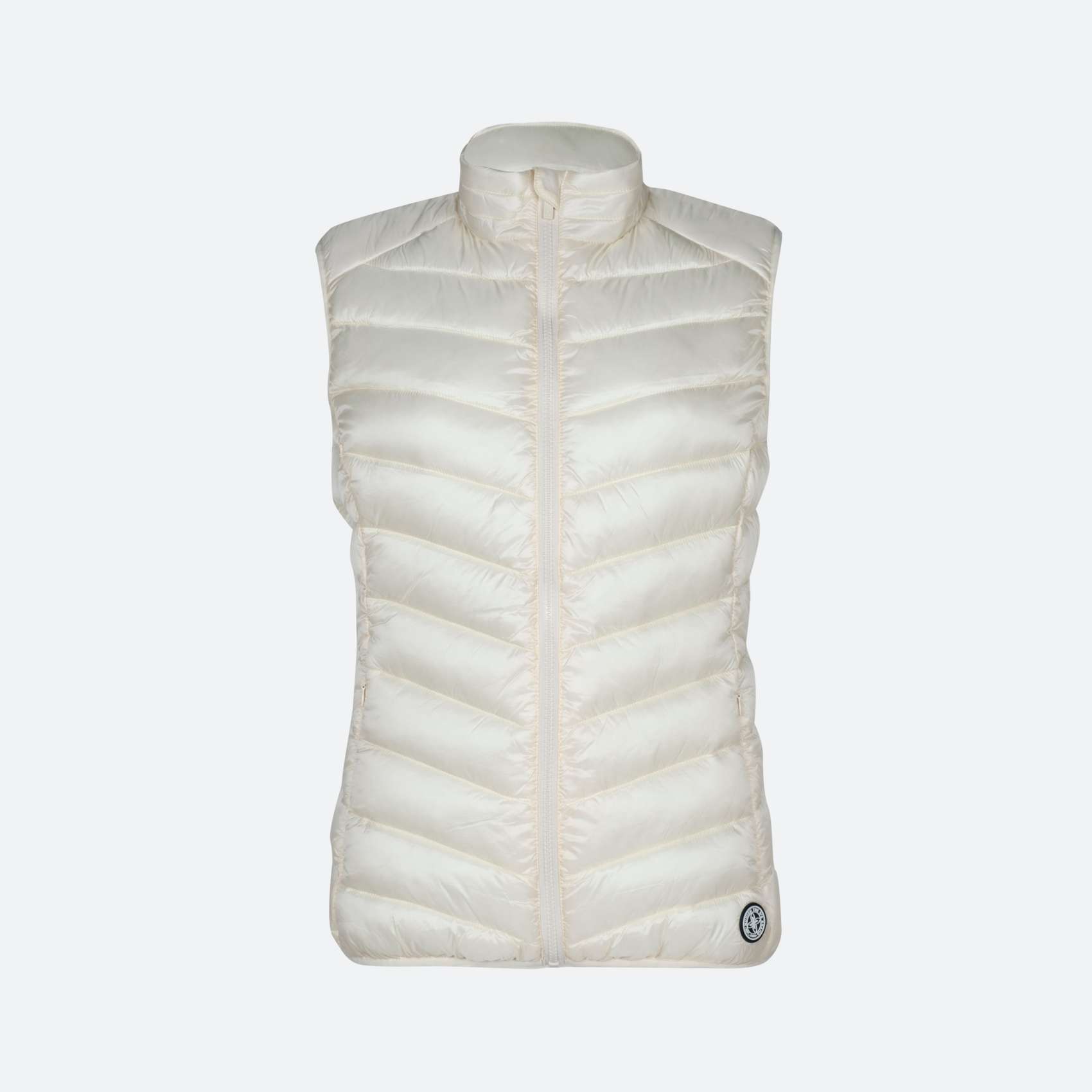 Chaleco MUNICH mujer padding hielo de poliéster-nylon blanco