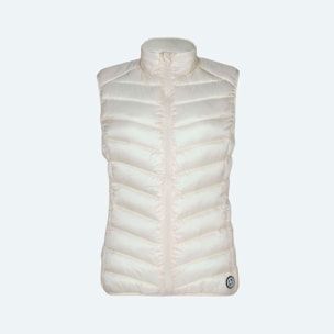 Chaleco MUNICH mujer padding hielo de poliéster-nylon blanco