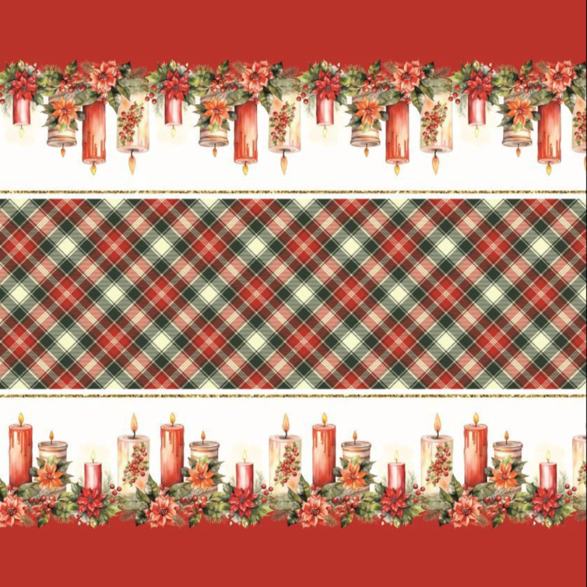 CASSESE HOME Tovaglia No Stiro Breccia Natale In Poliestere Made In Italy_Dec.S