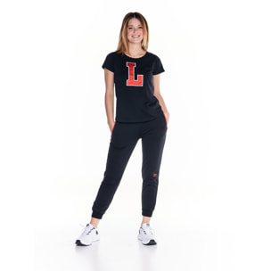 T-shirt da donna maniche corte 'L' College