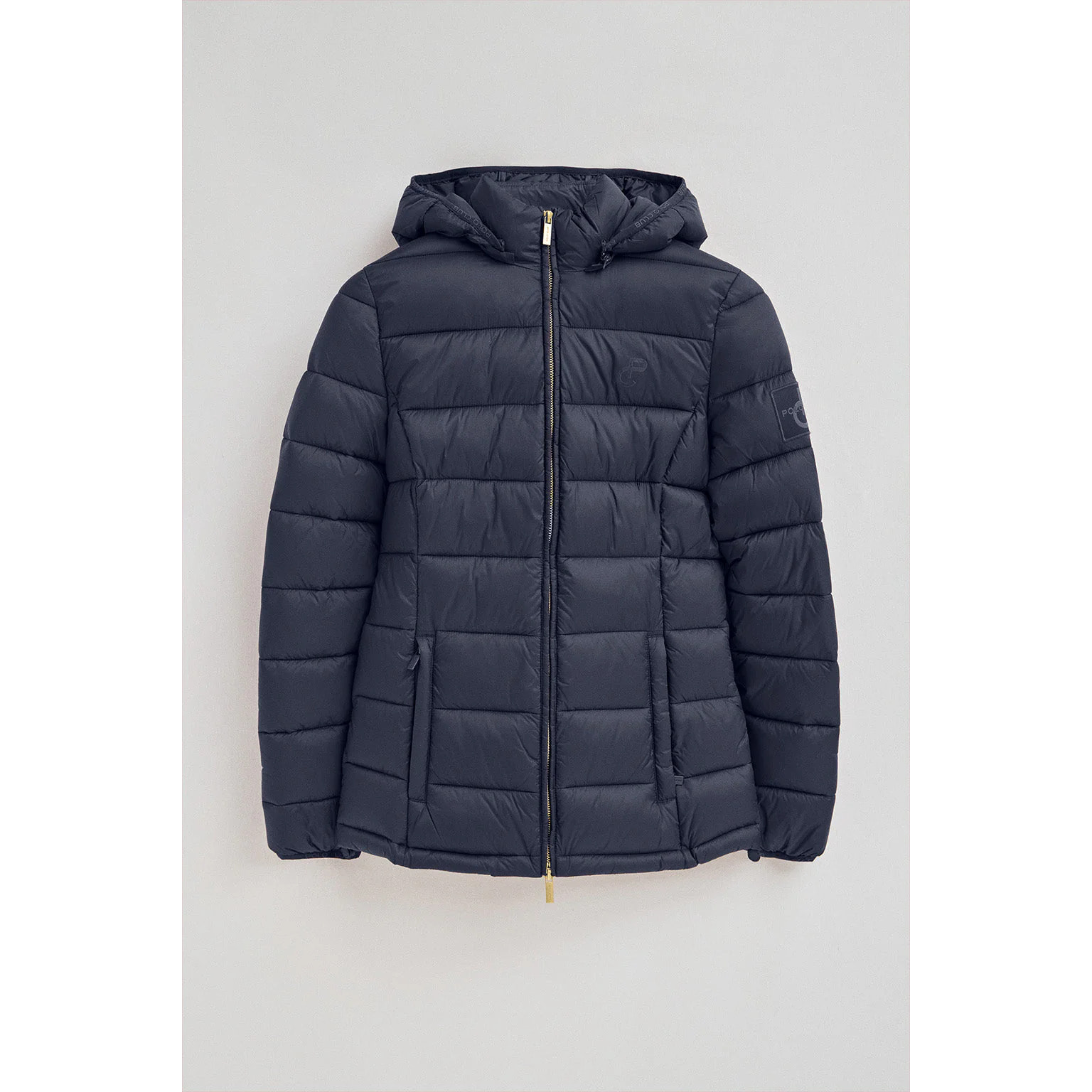 Chaqueta ultralight azul marino con logo Polo Club