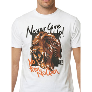 Camiseta de manga corta para hombre con estampado gráfico