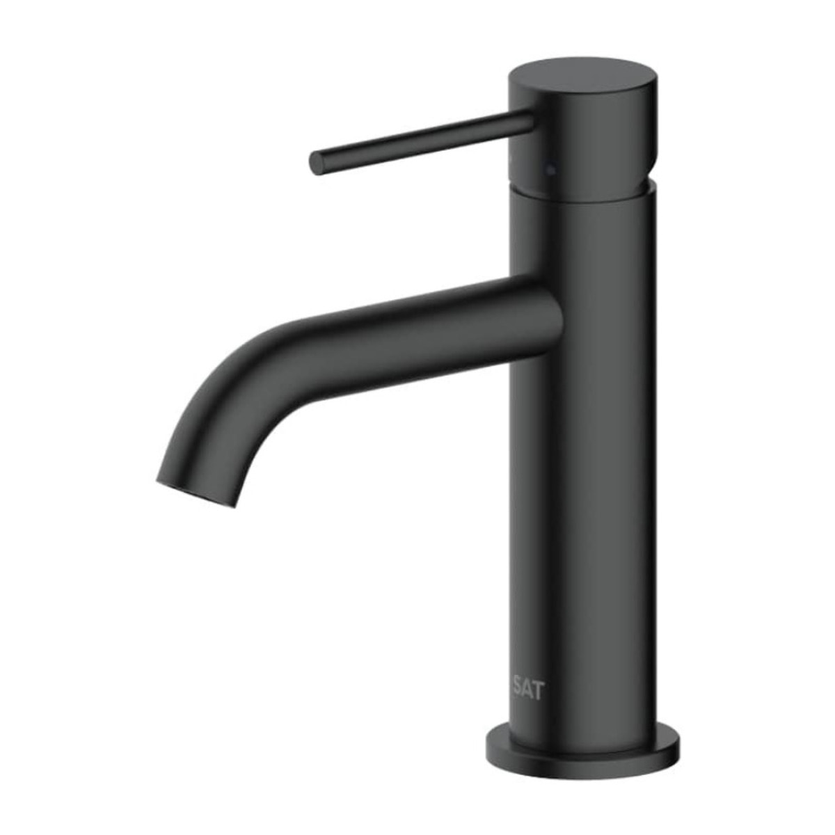 Aurum mitigeur de lavabo 16,5 cm, à levier, sans vidage, noir mat SATBAUR271C avec une garantie de 5 ans