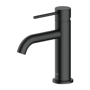 Aurum mitigeur de lavabo 16,5 cm, à levier, sans vidage, noir mat SATBAUR271C avec une garantie de 5 ans