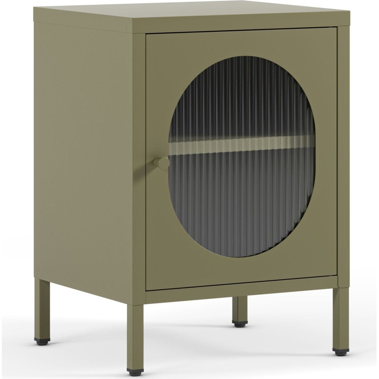 Table de chevet 1 porte en métal - YSIA