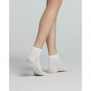 CALZA COTONE MORGANA CON PERLE