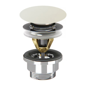 Bonde de vidage click laque satinée blanc