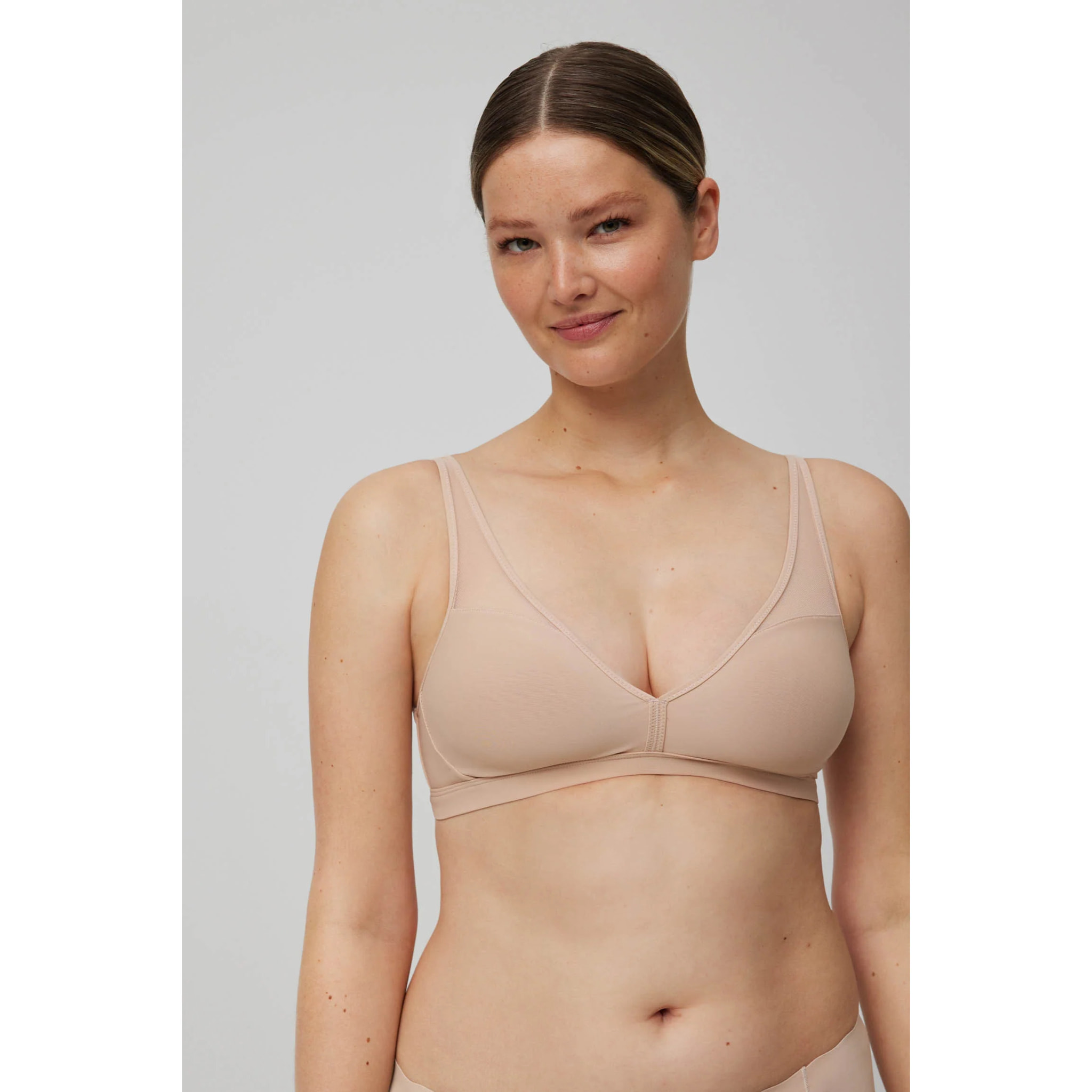 Reggiseno con ferretto non imbottito beige