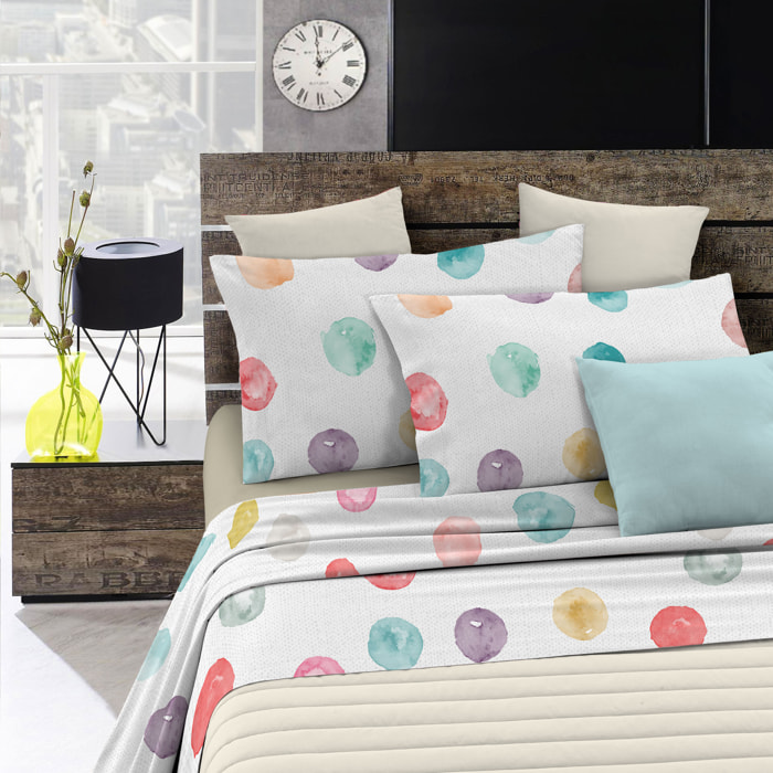 COMPLETO LETTO FASHION MADE IN ITALY MICROFIBRA-BALLOON PIAZZA E MEZZA