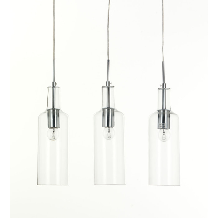 Tomasucci   Lampadario 3 luci "BOTTLES" multicolore