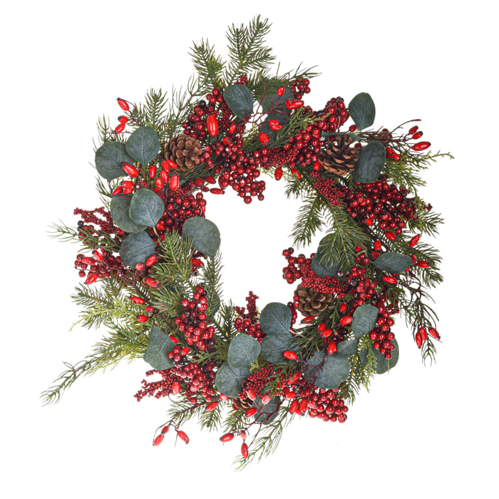 Corona natalizia - Pezzi 1 - 50xH12x50cm - Bianchi Dino SpA