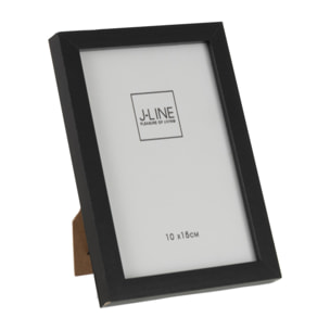 J-Line cadre photo Basic - bois - noir - extra small - 4 pièces