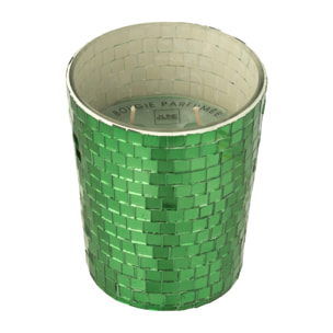 J-Line bougie parfumée Miroir - Tea & Herbs - verre - vert
