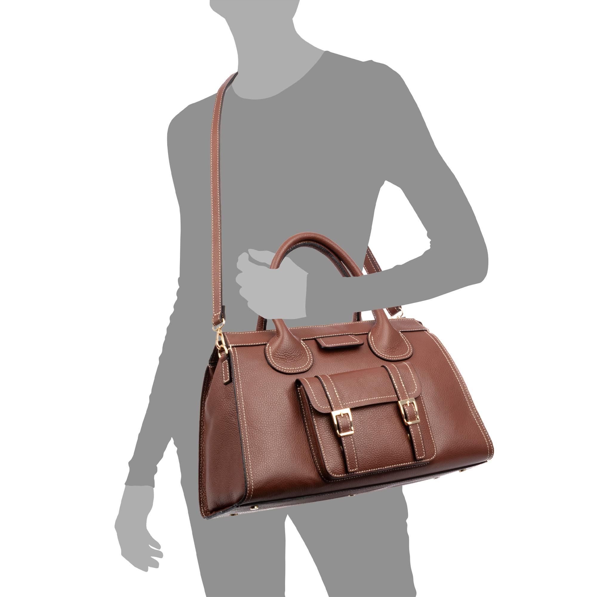 Bagaladi borsa tote donna. Pelle autentica Dollaro.