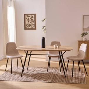 Table à manger Roxas 160x90cm L160cm