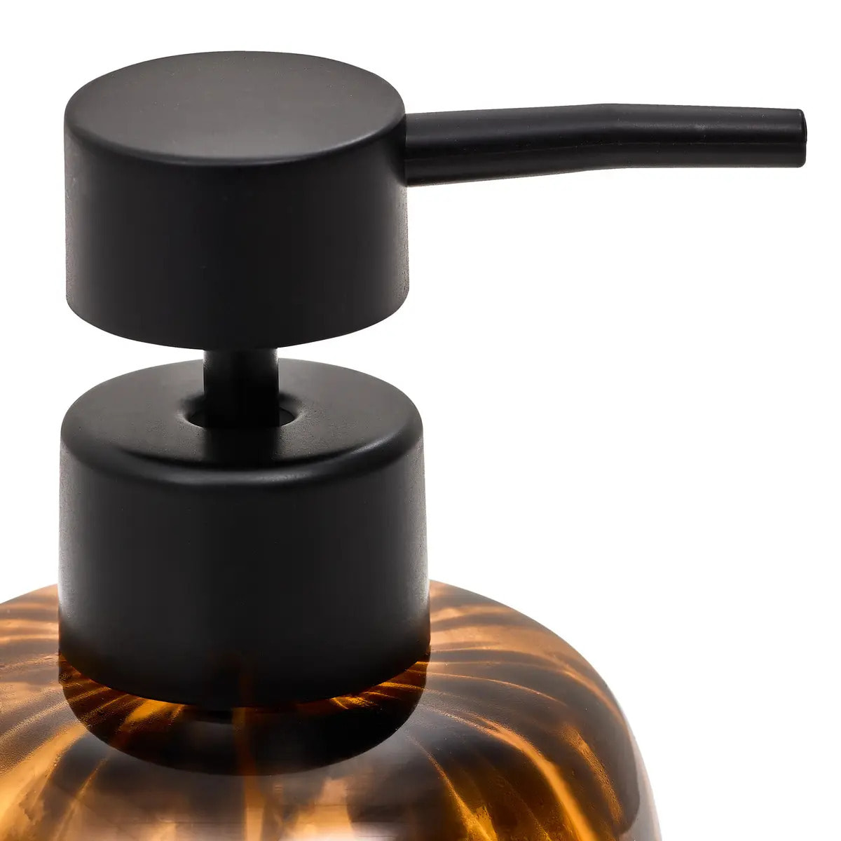 Distributeur de savon en verre Dotty 400ml flammes marron