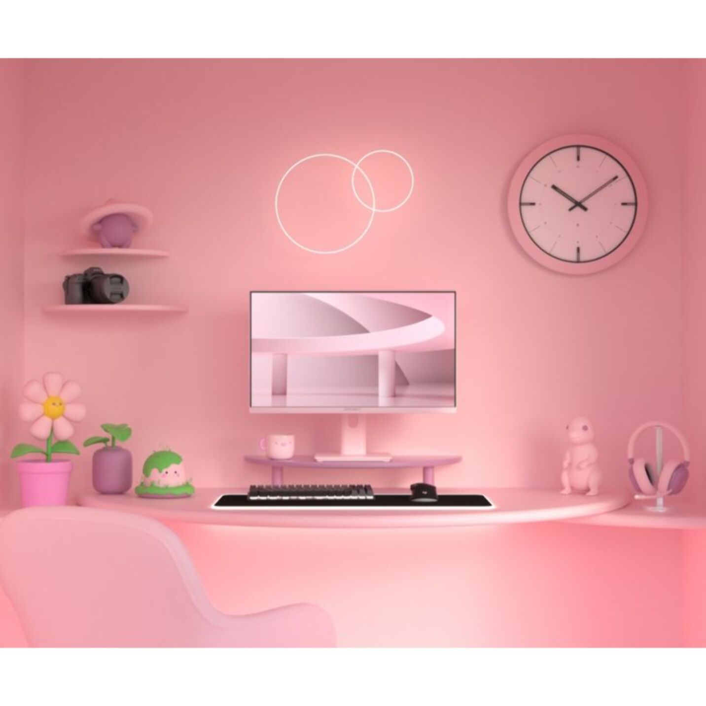 Ecran PC Gamer JAPANNEXT JN IPS238G120F HSP 24'' Rose