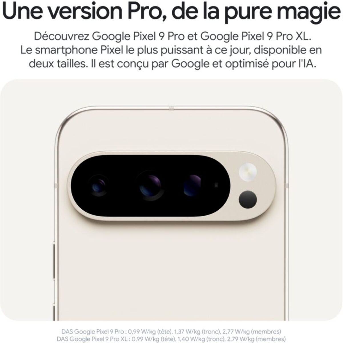 Smartphone GOOGLE Pixel 9 Pro Porcelaine 128Go