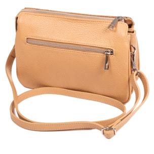 Arzergrande bolso bandolera piel auténtica dollaro con parte frontal grabado cocodrilo