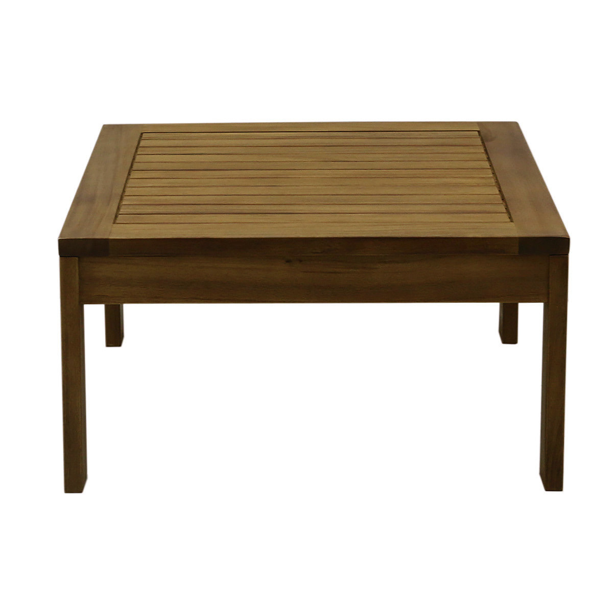 Table basse de jardin carré en bois massif L60 cm SALVADOR