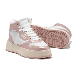 Zapatillas Altas Abotinadas de Mujer High Court Basic Rosa D.Franklin