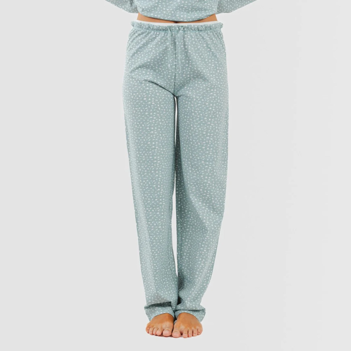 Pijama largo algodón Anita Verde gastado
