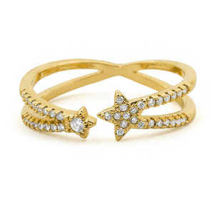Anillo Helmsu acabado oro amarillo 18k