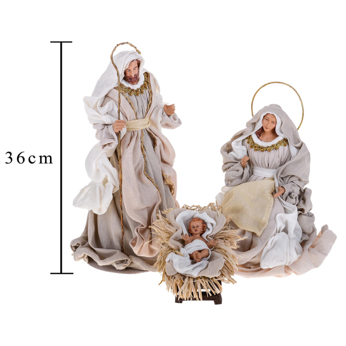 NativitÃ 3 Pezzi. Altezza 36 Cm - Pezzi 1 - 18,5X36X16cm - Colore: Altro - Bianchi Dino - Articoli Natalizi