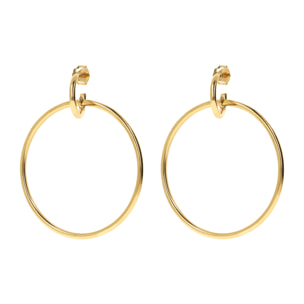 Orecchini Pendenti a Cerchio Golden