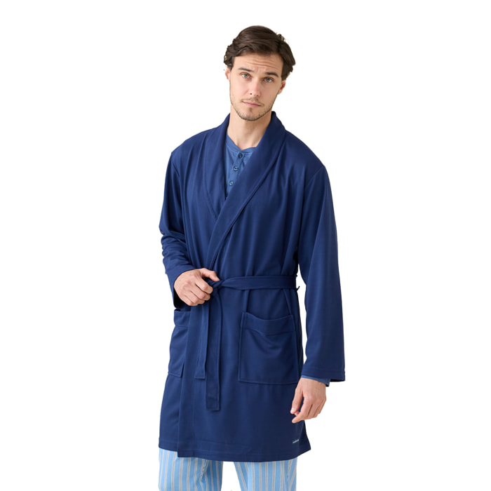 Vestaglia uomo estivo in cotone articolo navy dot. Noidinotte