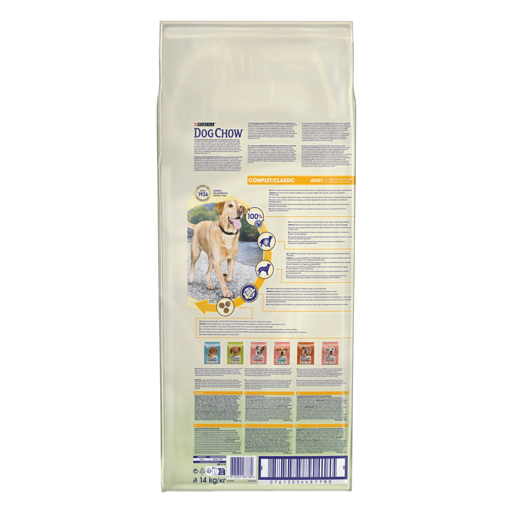 DOG CHOW Chien Complet/Classic Poulet 14KG